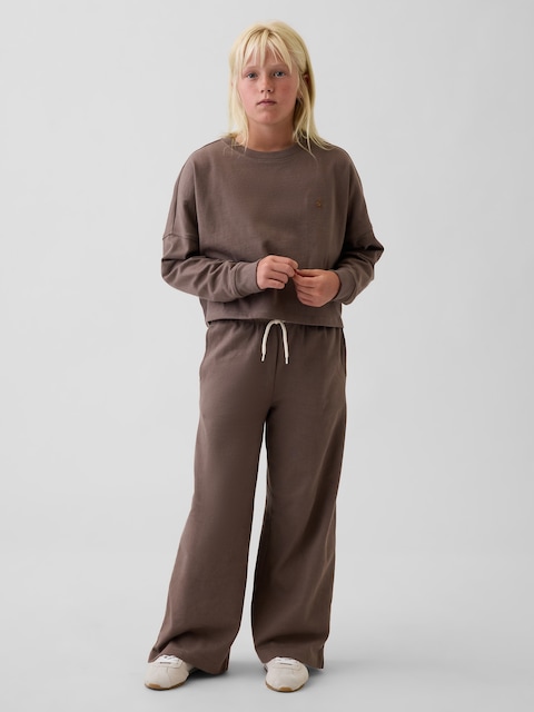 Kids Heavyweight Wide-Leg Pants