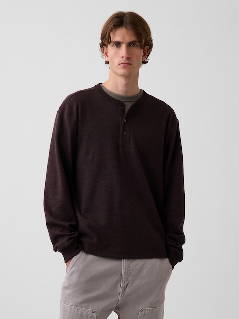 Relaxed Henley T-Shirt