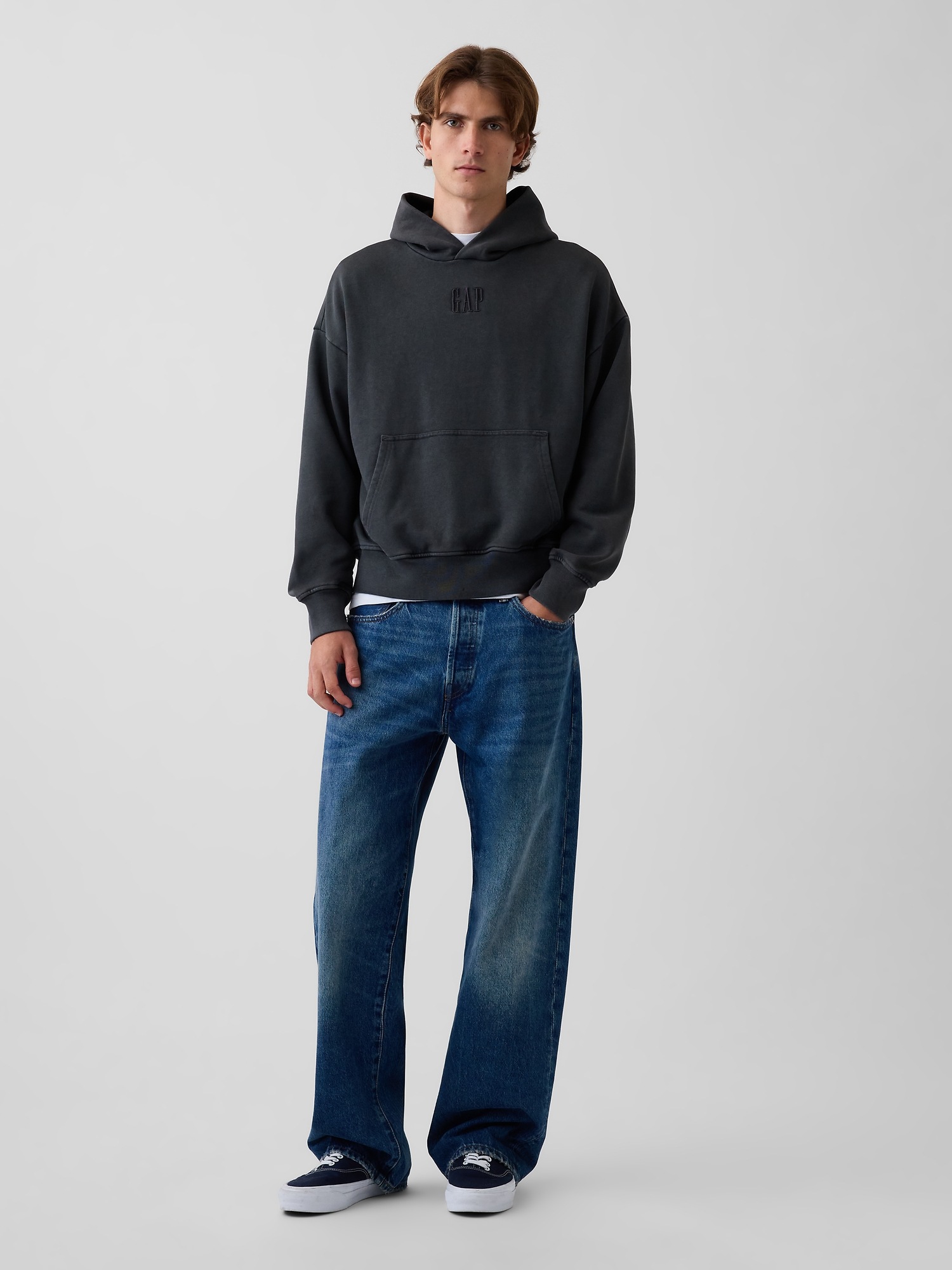 Мужские худи Gap Heavyweight Oversized Logo — фото 2