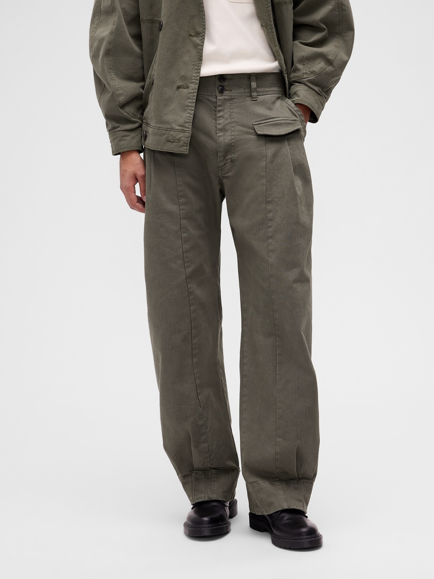 Мужские брюки Gap GapStudio Herringbone Baggy Pants — фото 2