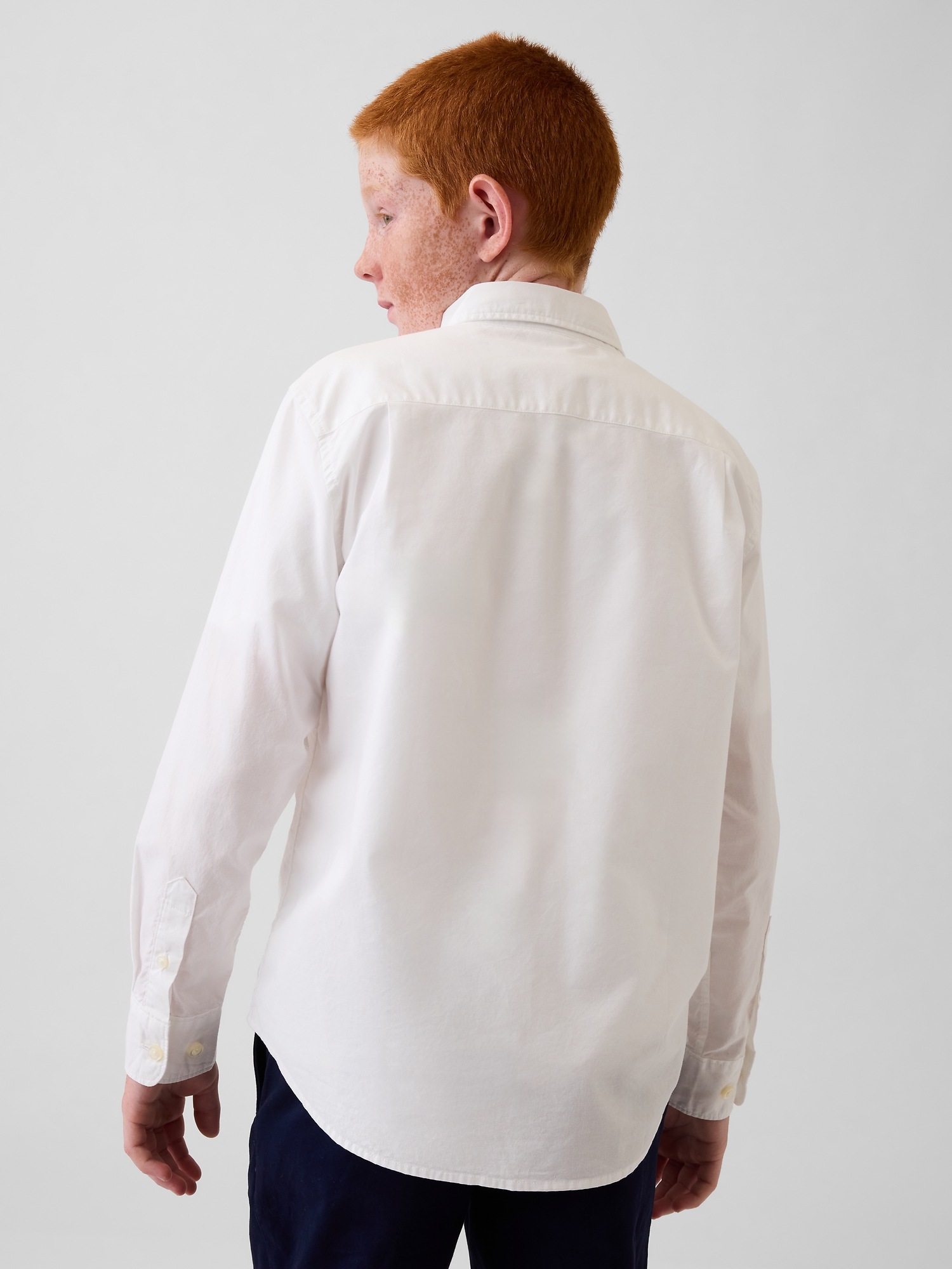 Детские рубашки Gap Kids Poplin Uniform Shirt — фото 3