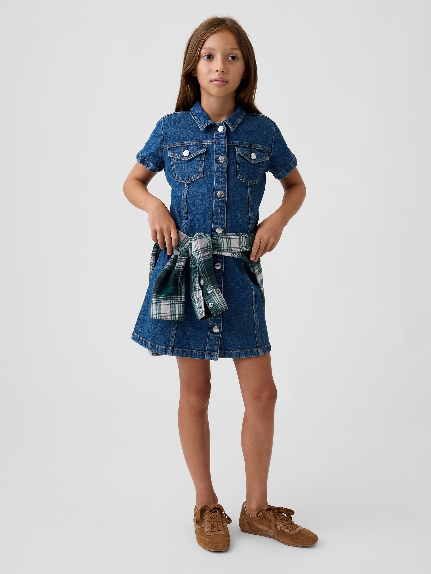 Gap Kids Denim Shirtdress — фото 4