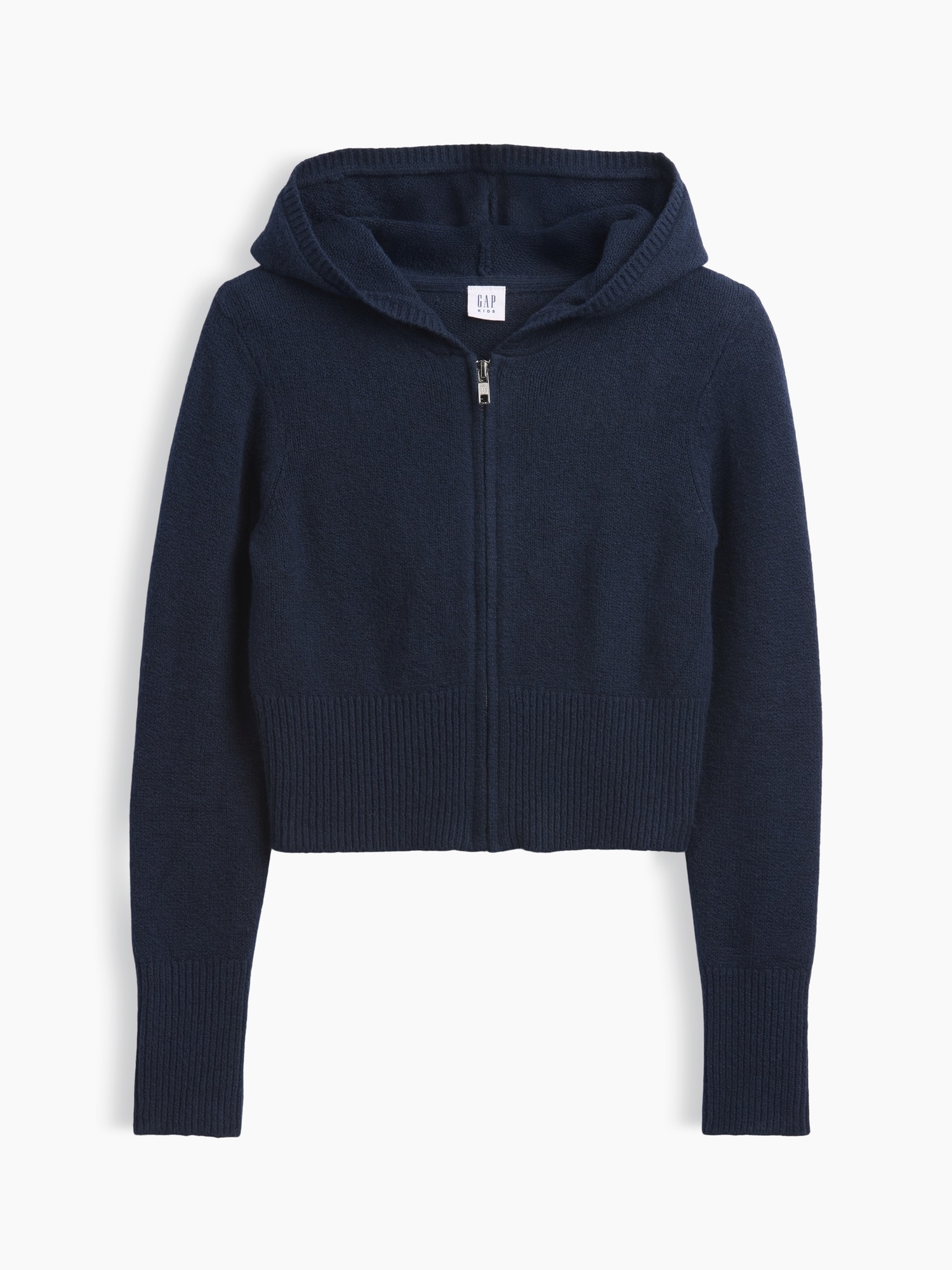 Детское худи Gap CashSoft Zip, цвет: Синий — фото 2