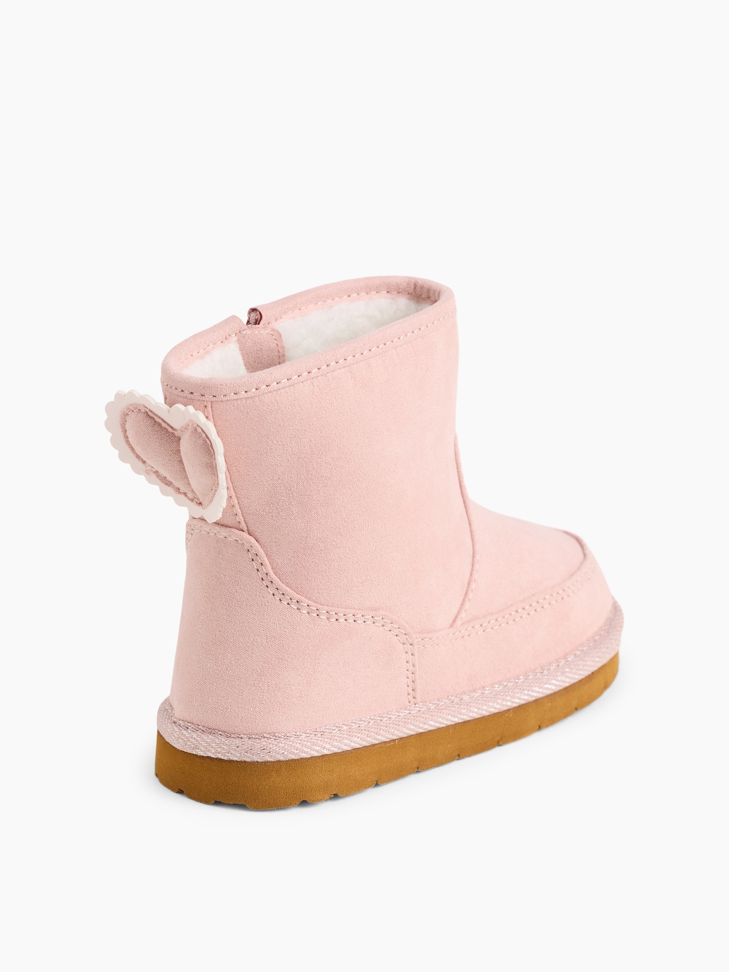 Ботинки Gap Heart Cozy Boots для малышей, цвет: Розовый — фото 3