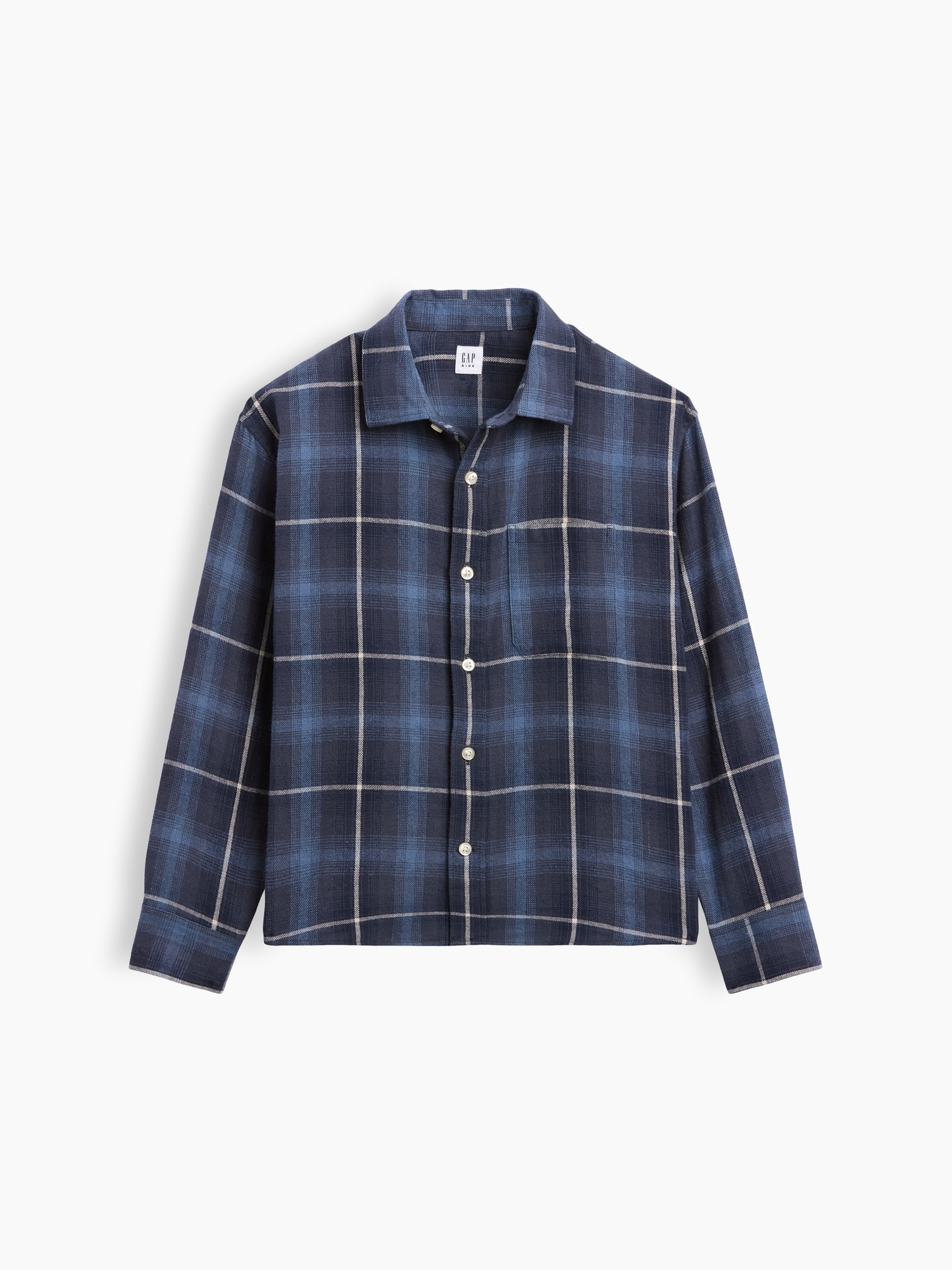 Детские рубашки Gap Relaxed Flannel Shirt — фото 2