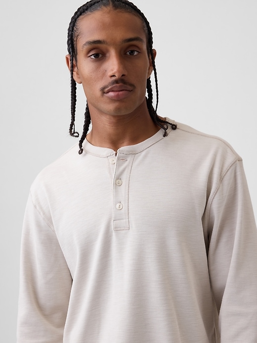 Relaxed Henley T-Shirt | Gap