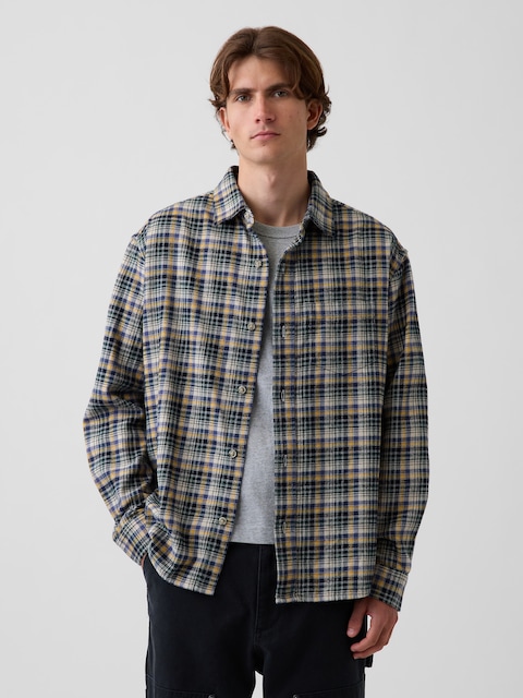 Relaxed Flannel Shirt
