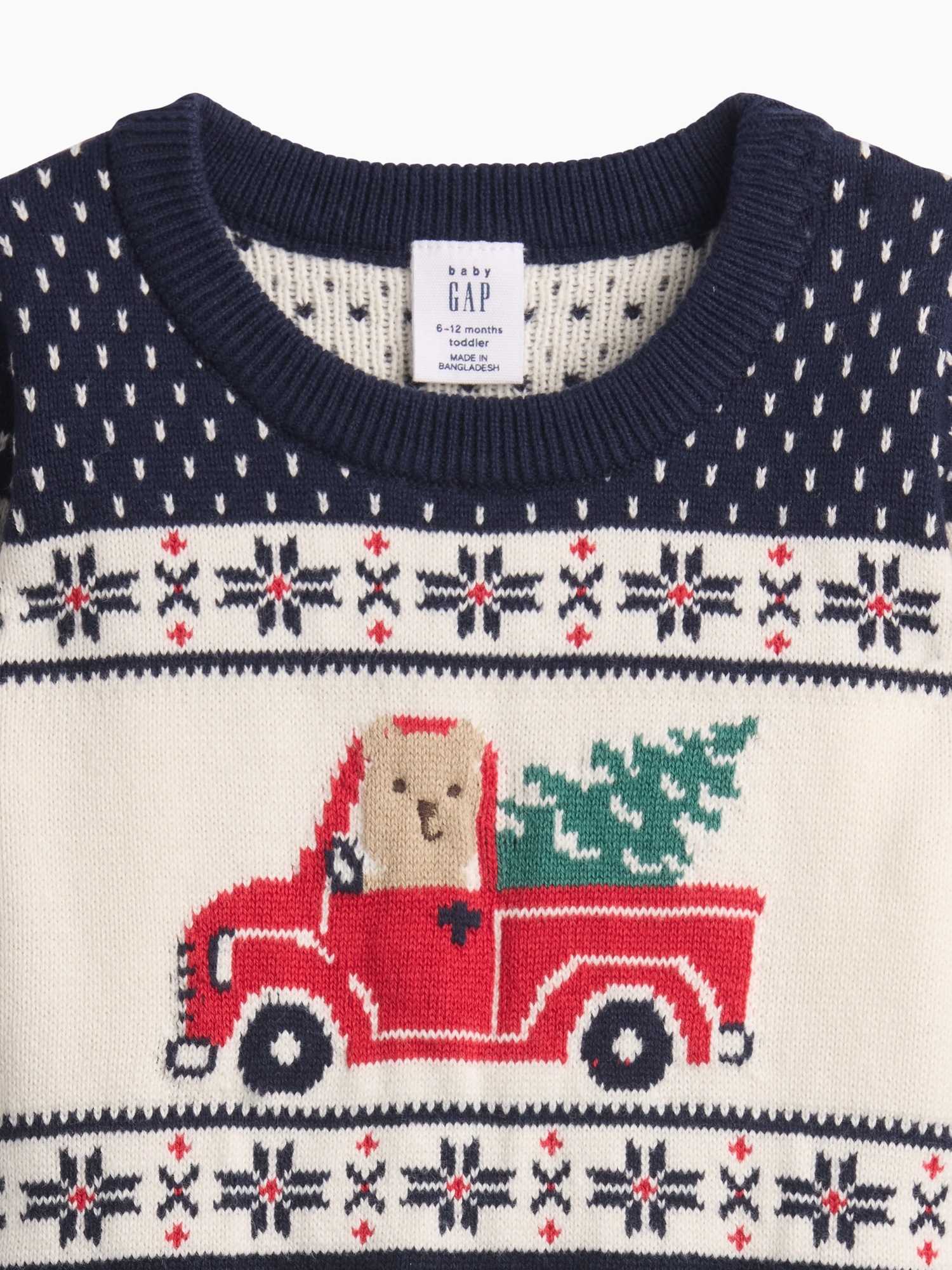 Свитеры Gap Brannan Bear Fair Isle Sweater Set для малышей, цвет: Тёмный ночной тёмно-синий — фото 2