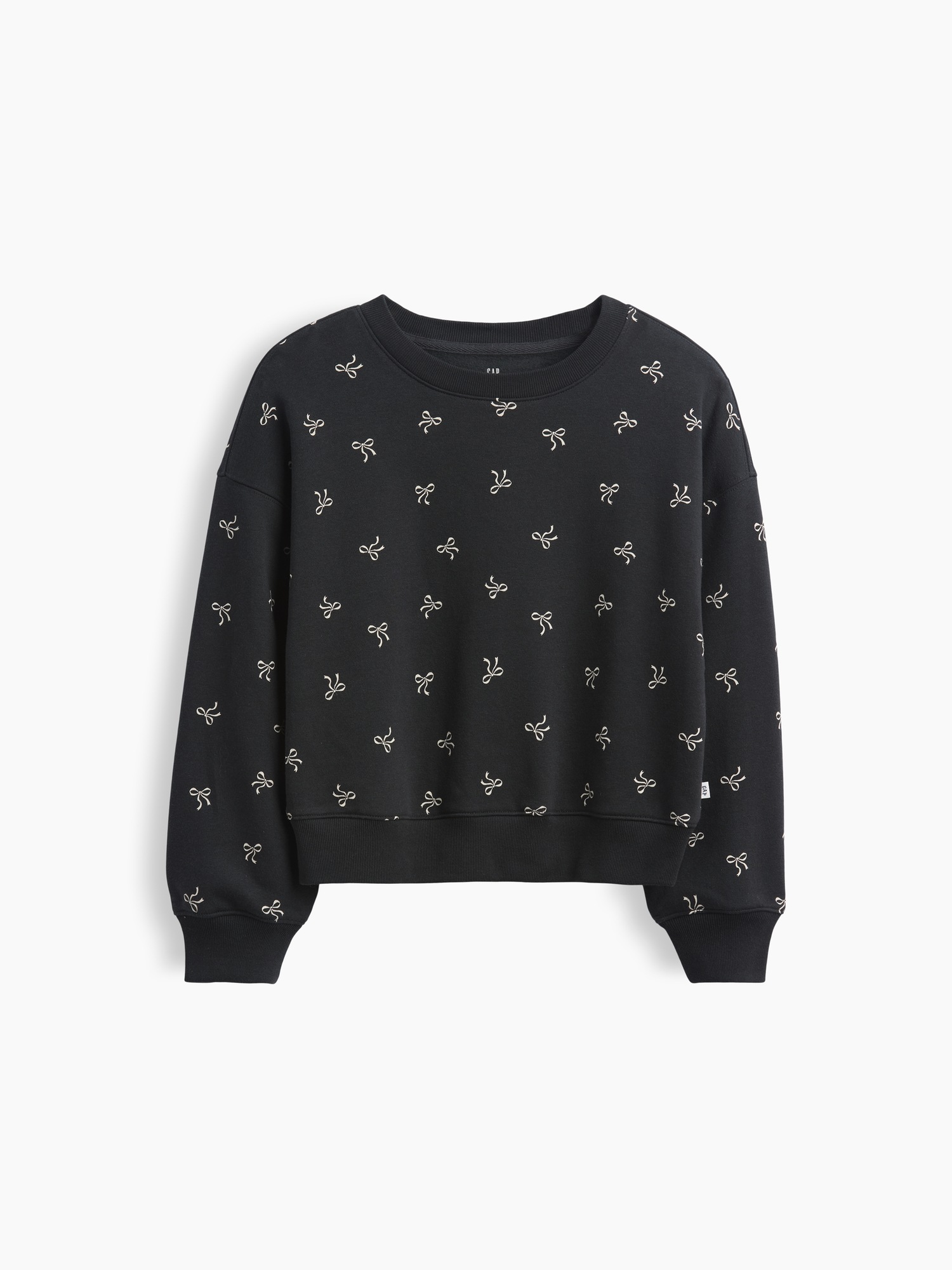 Детские толстовки Gap VintageSoft Wedge, цвет: Чёрный с принтом — фото 6