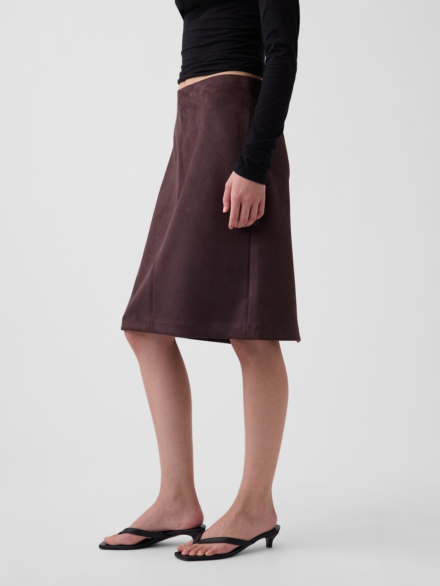 Женские юбки Gap Vegan Suede Pencil Skirt — фото 2