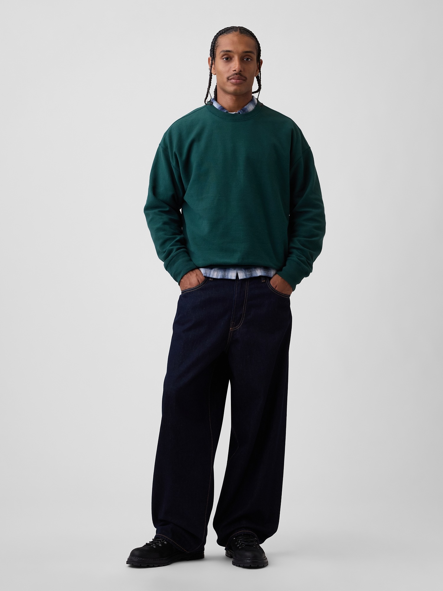 Мужские худи Gap Oversized Terry Sweatshirt — фото 2