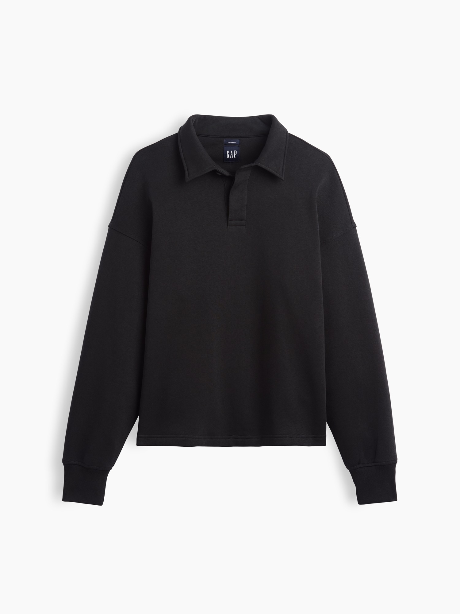 Мужские худи Gap VintageSoft Oversized Polo Sweatshirt — фото 6