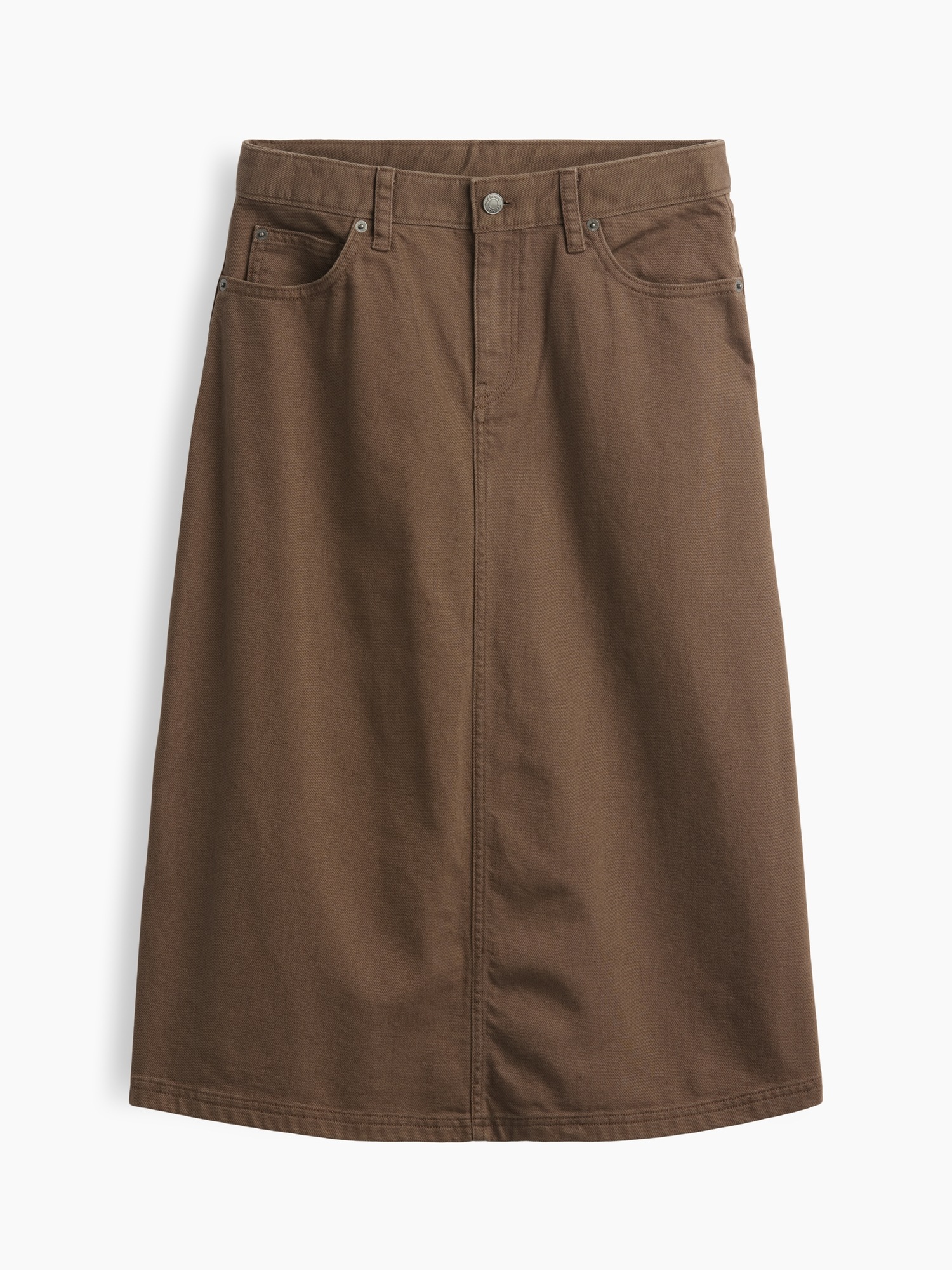Женские юбки Gap Twill Midi Skirt — фото 4