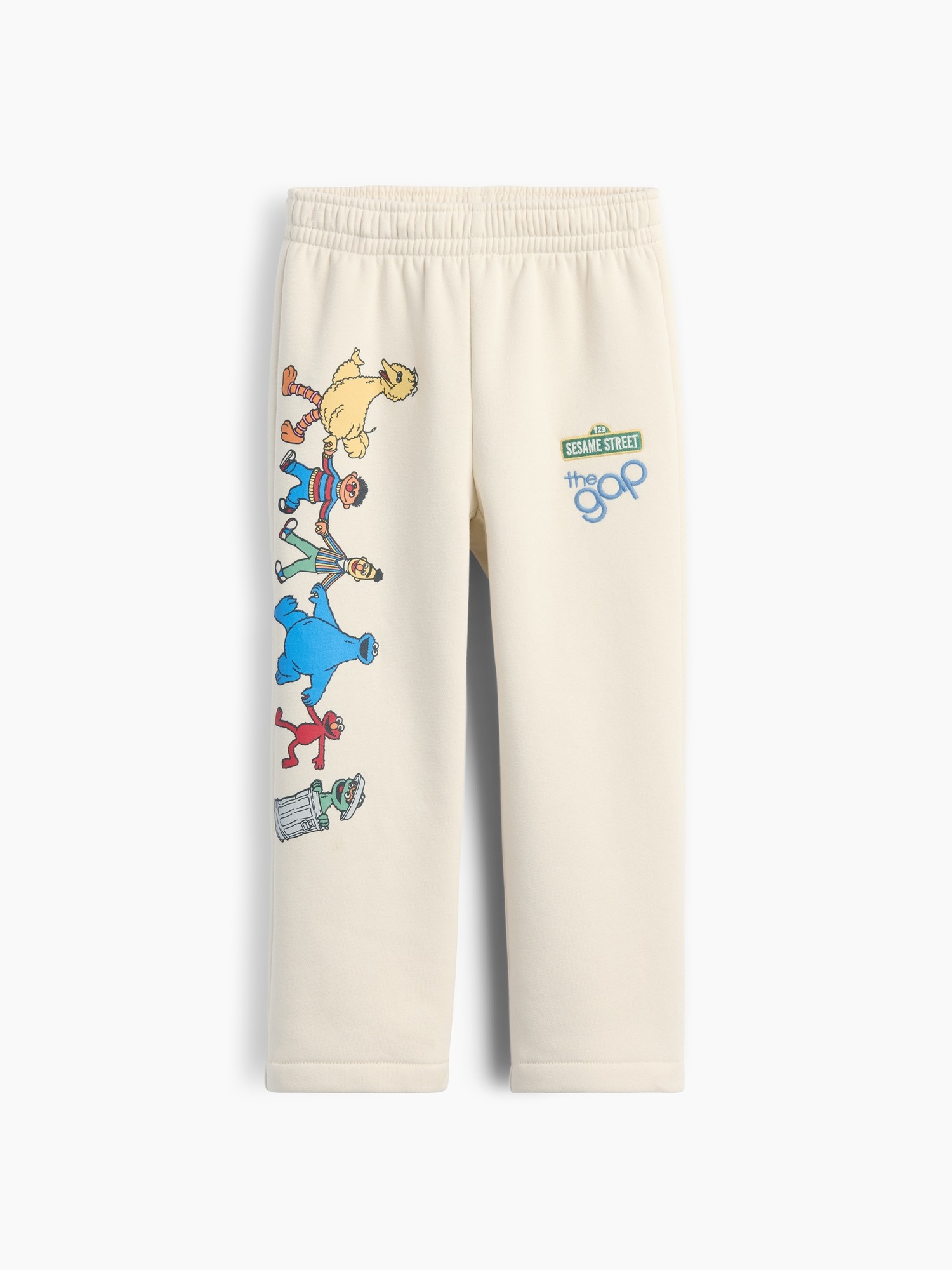 Брюки Gap VintageSoft Sesame Street Sweatpants для малышей, цвет: Chino — фото 3