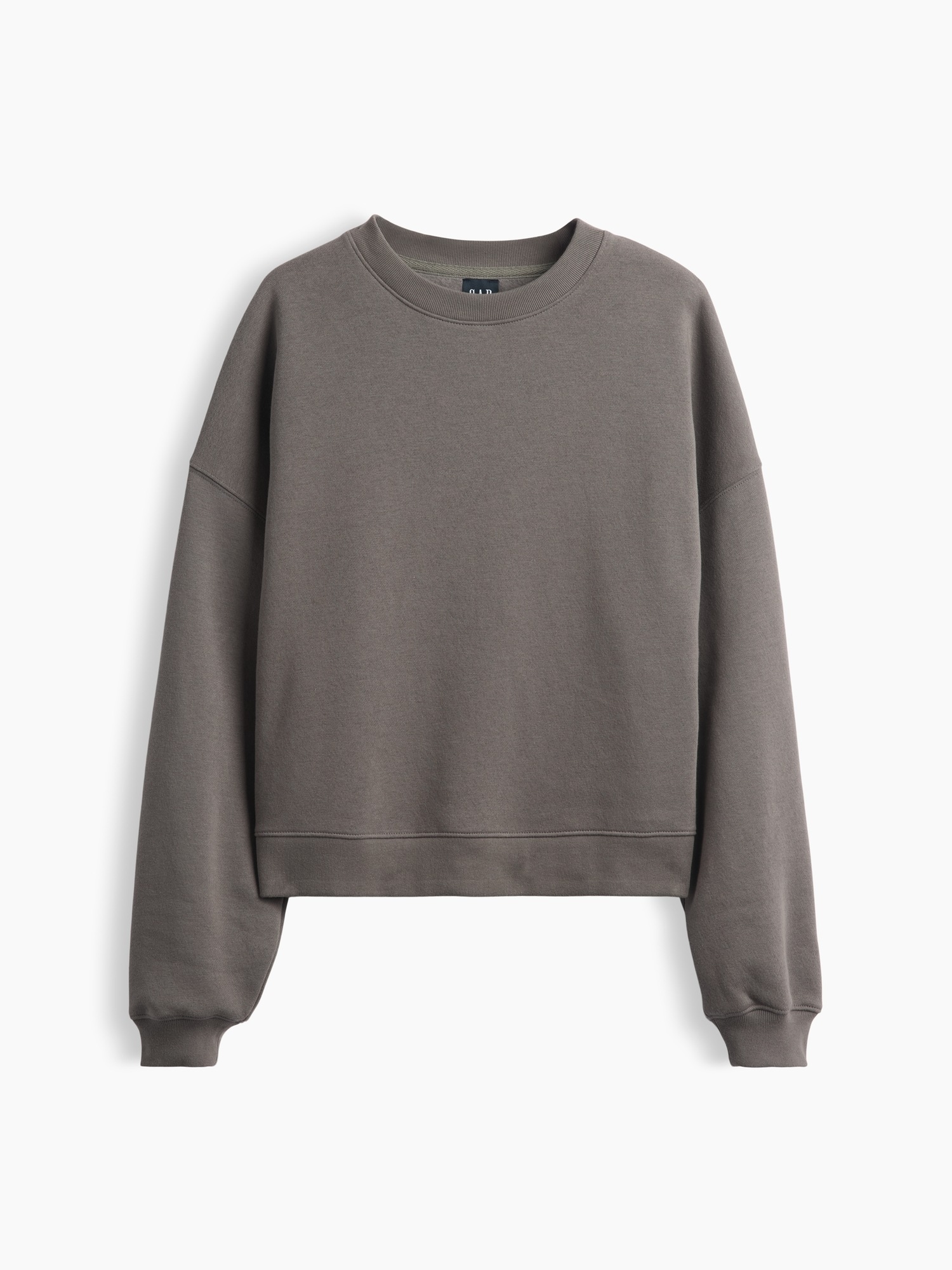 Женские толстовки Gap Vintage Soft Wedge Crewneck, цвет: Серый — фото 7