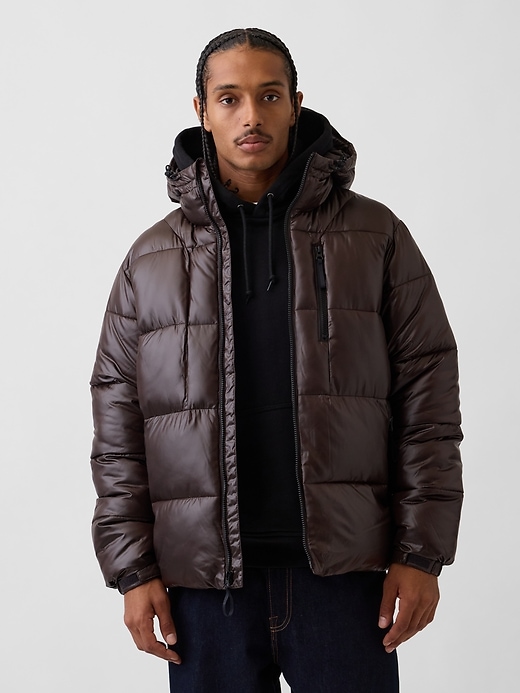Recycled Heavyweight Puffer Jacket | Gap