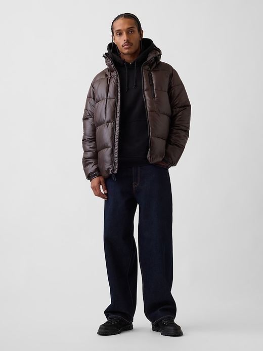 Recycled Heavyweight Puffer Jacket | Gap