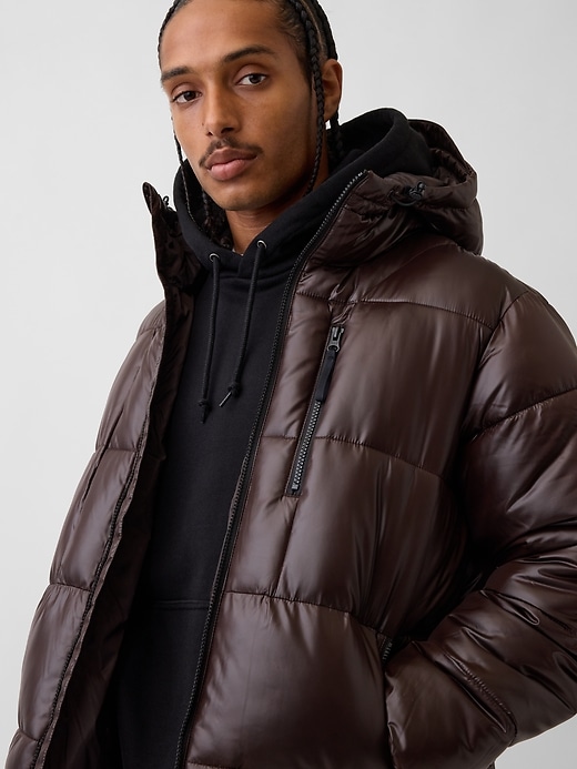 Recycled Heavyweight Puffer Jacket | Gap
