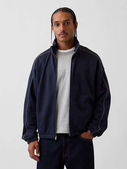 Heavyweight Oversized Zip Jacket | Gap