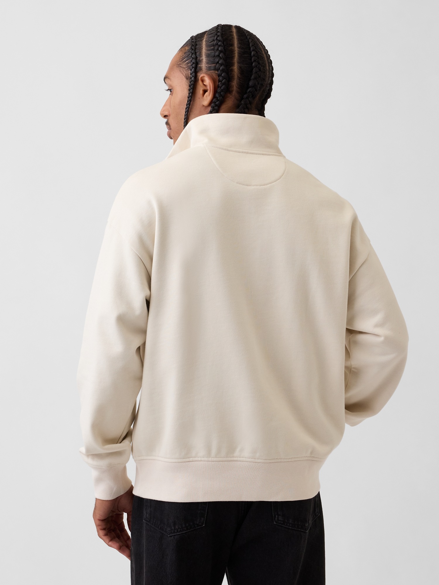 Мужские свитеры Gap Heavyweight Oversized Quarter-Zip Pullover — фото 3