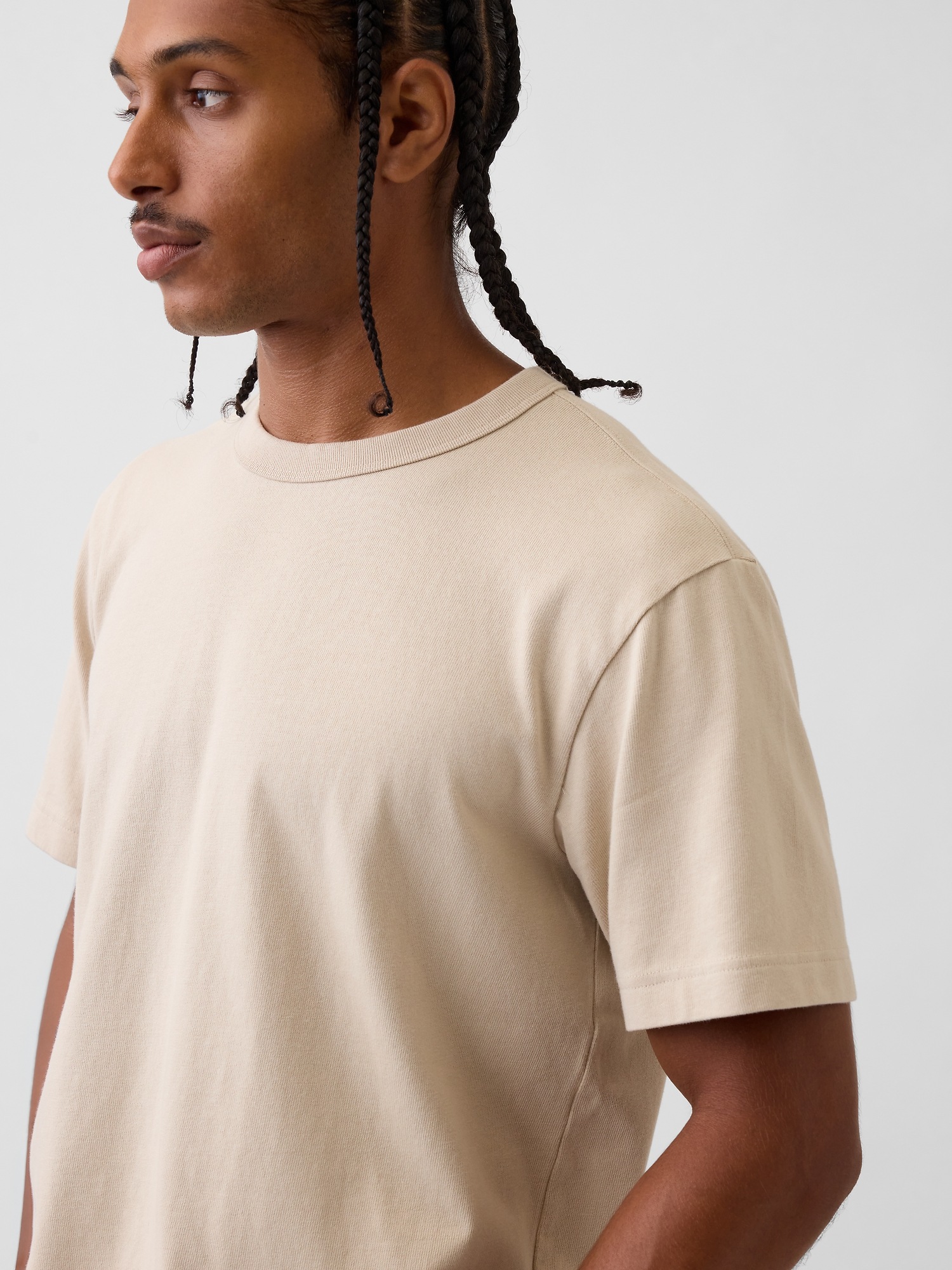 Мужские футболки Gap Adult Heavyweight Relaxed T-Shirt — фото 4