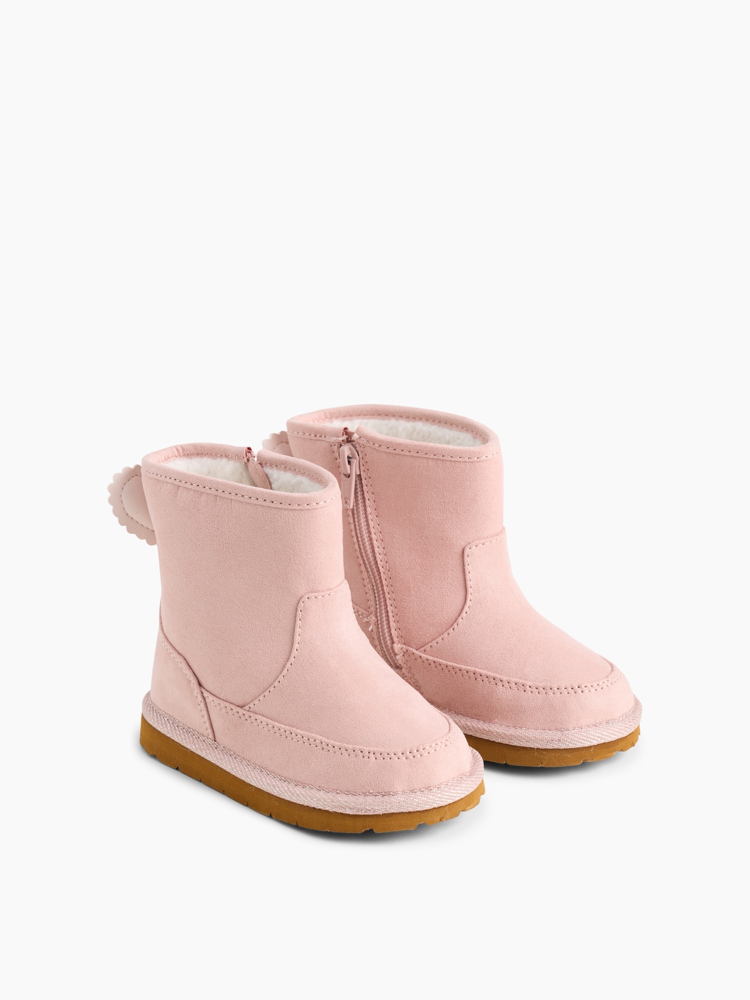 Ботинки Gap Heart Cozy Boots для малышей, цвет: Розовый — фото 2