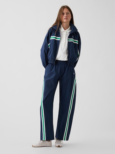 Gap × Malbon Textured Poplin Barrel Track Pants
