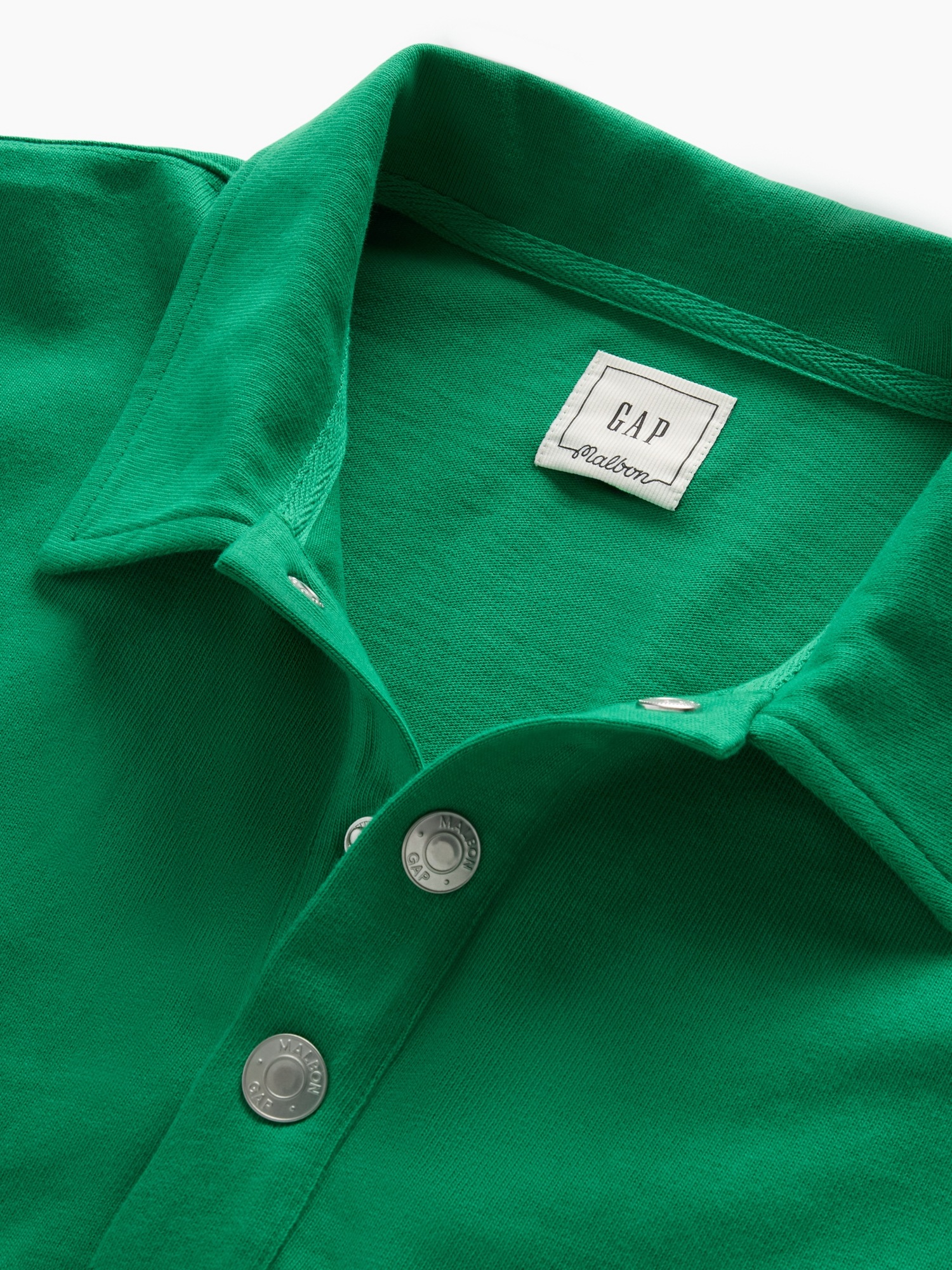 Женский свитер Gap × Malbon Oversized Polo Pullover, цвет: Зелёный — фото 6