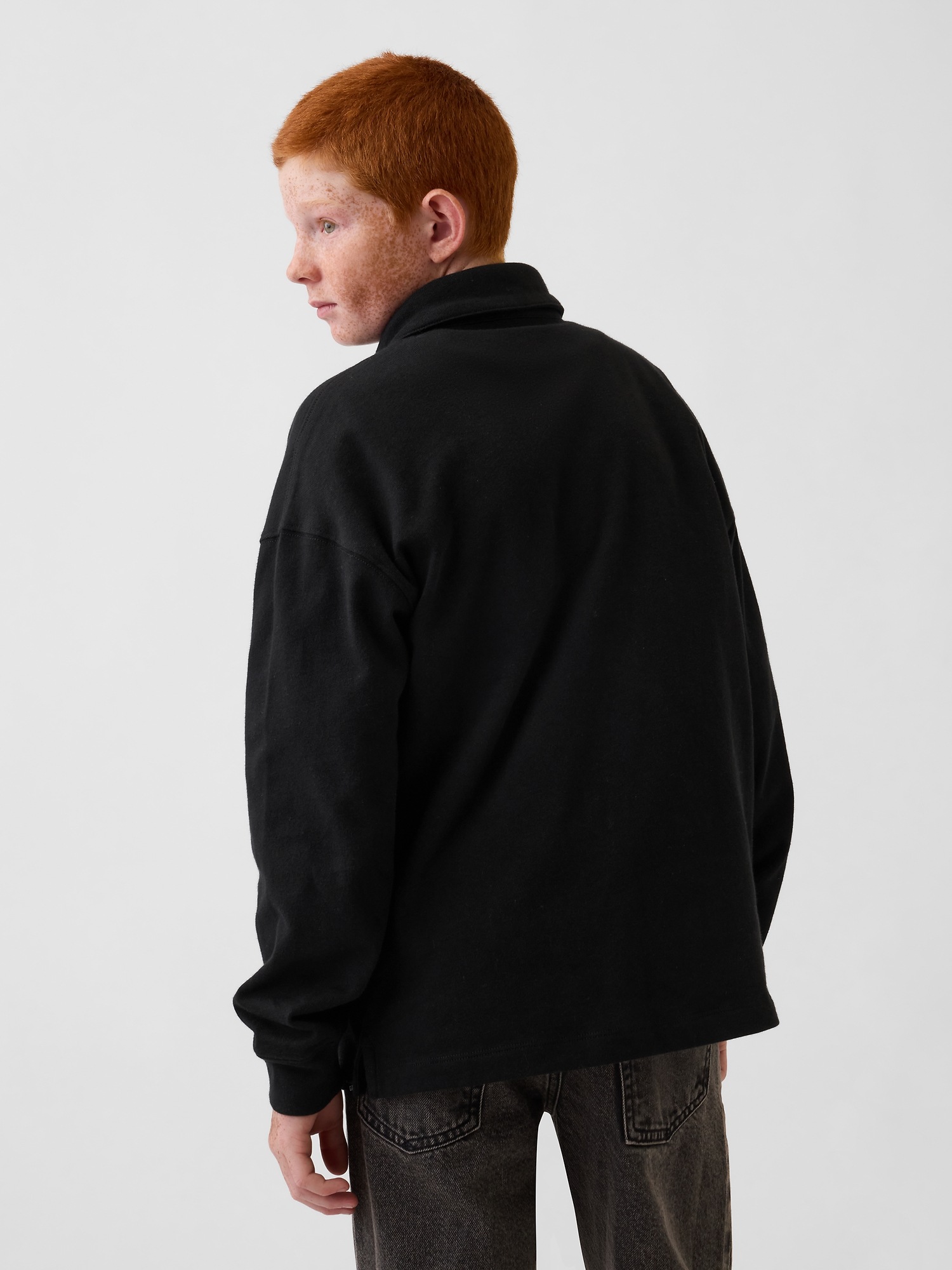 Детские рубашки Gap Kids Heavyweight Relaxed Polo Shirt — фото 3