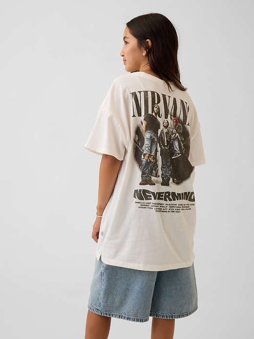 Kids Nirvana Oversized T-Shirt | Gap