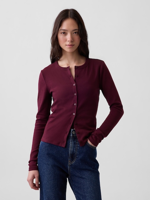 Modern Crewneck Cardigan