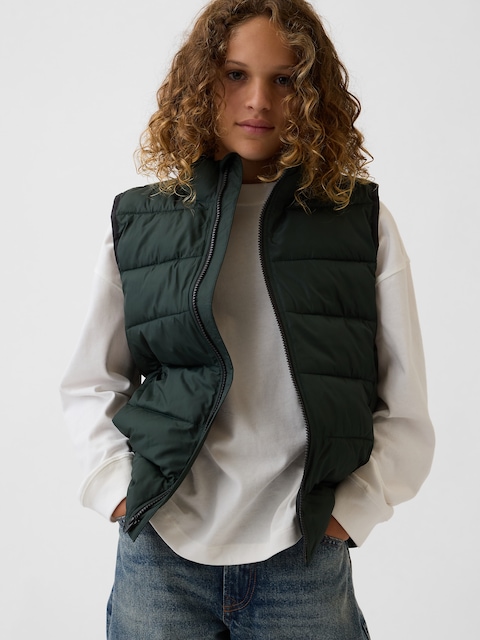Kids Recycled Lightweight Puffer Vest
