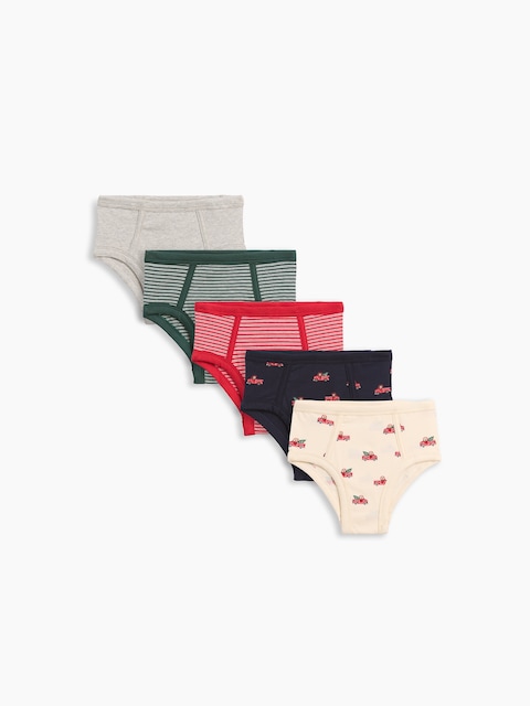 Toddler Organic Stretch Cotton Briefs (5-Pack)