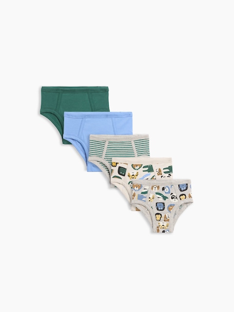 Toddler Organic Stretch Cotton Briefs (5-Pack)