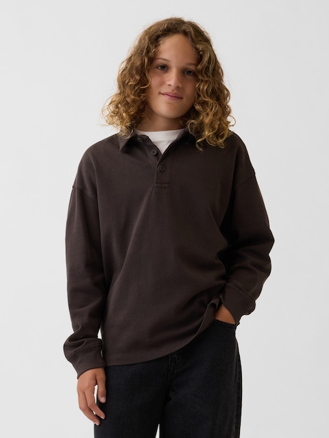Kids Heavyweight Relaxed Polo Shirt