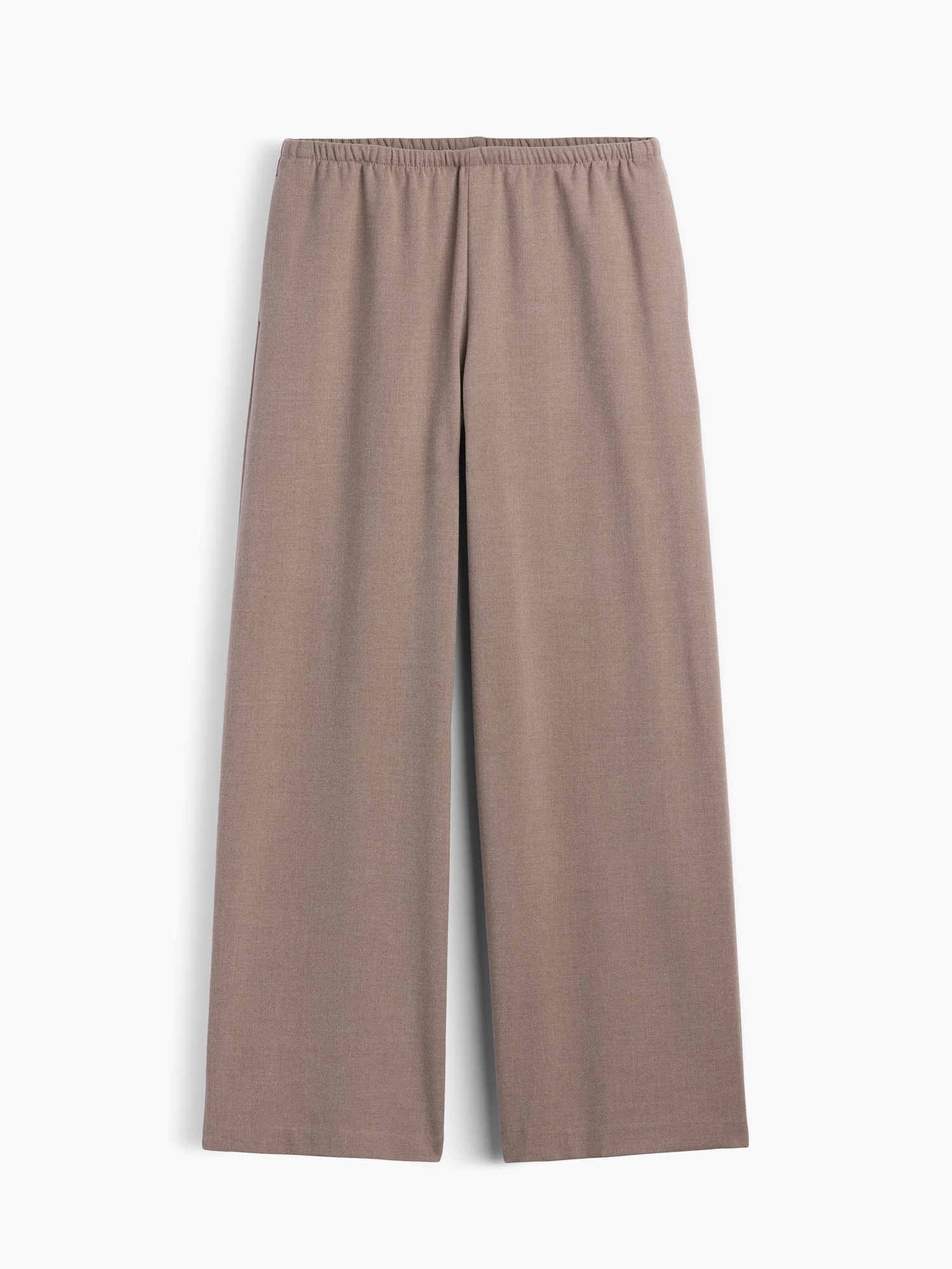 Женские брюки Gap Brushed Twill Easy Wide-Leg, цвет: Берёзовый коричневый меланжевый — фото 5