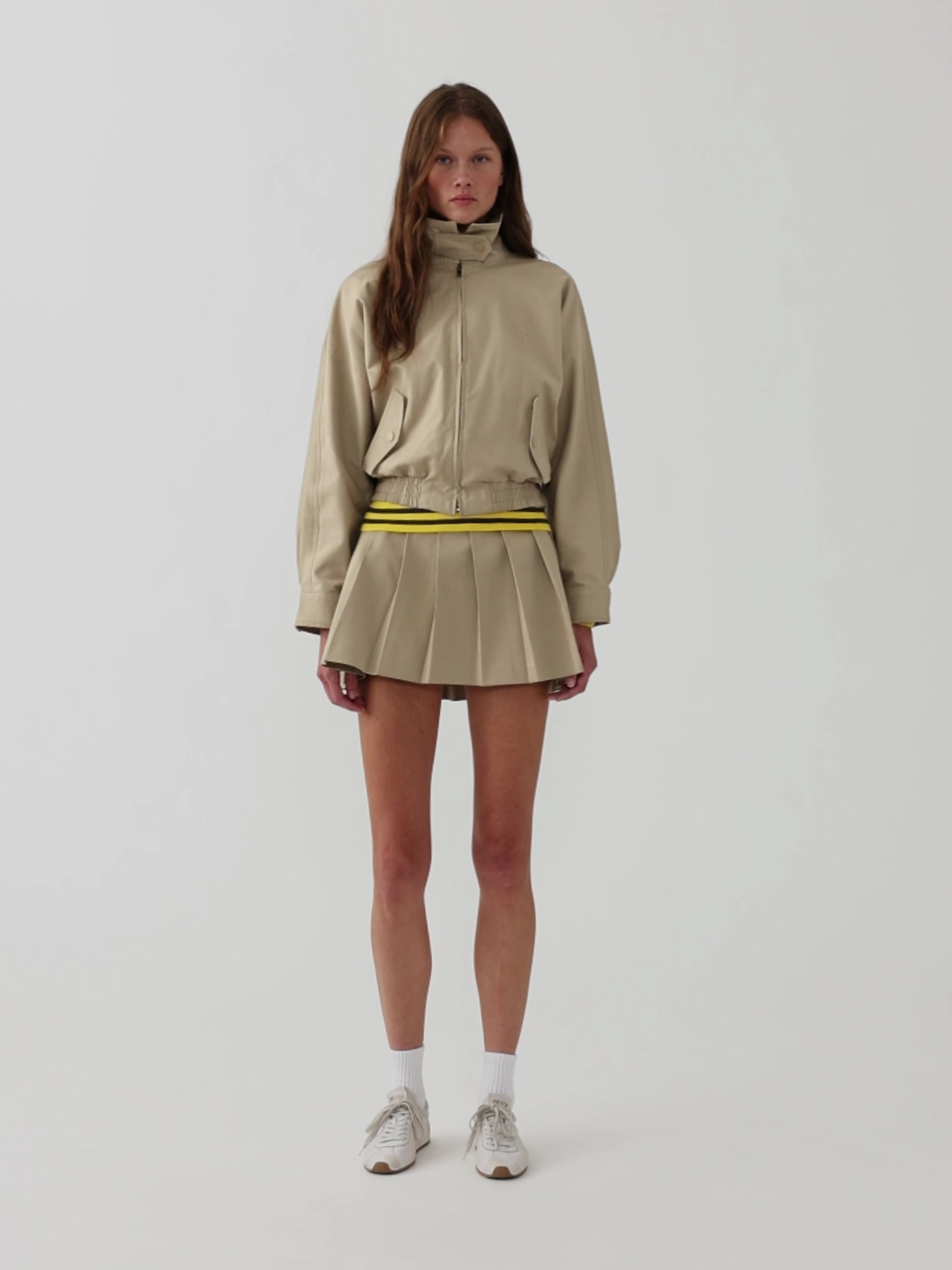 Женская куртка Gap × Malbon Twill Bomber, цвет: Хаки — фото 8