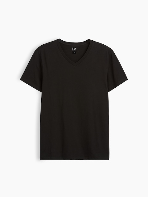 Cotton Jersey V-Neck T-Shirt