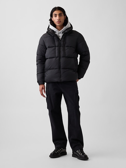Recycled Heavyweight Puffer Jacket | Gap