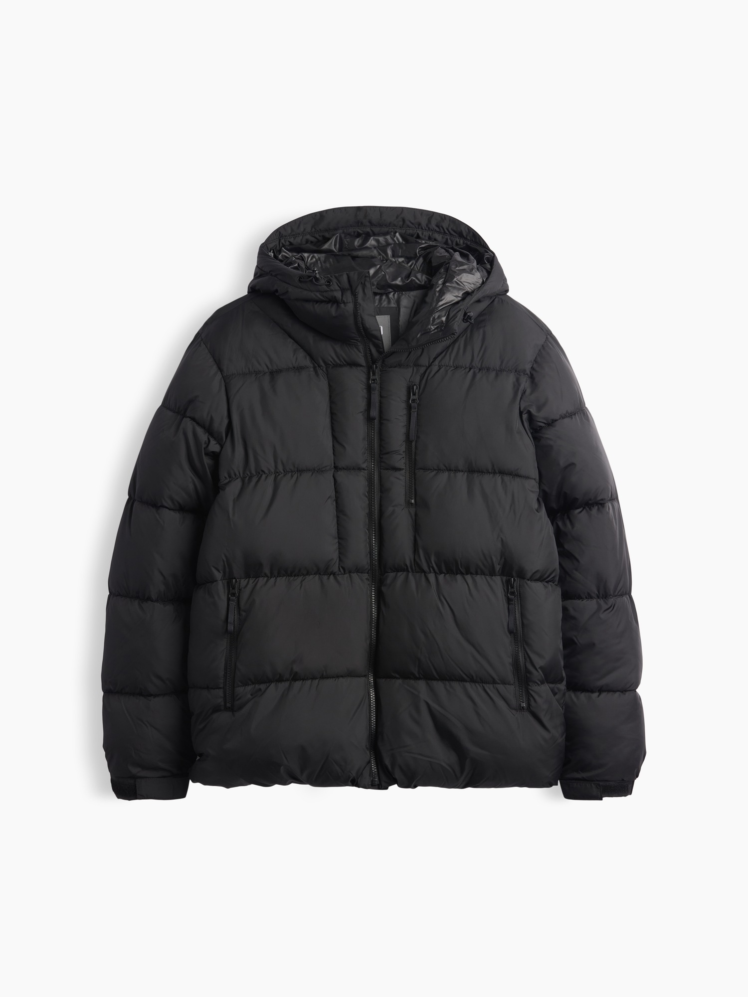 Мужская куртка Gap Recycled Heavyweight Puffer, цвет: Чёрный — фото 5