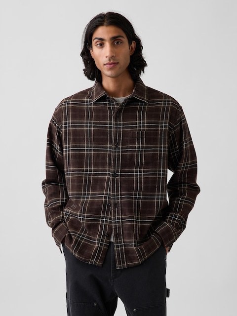 Relaxed Flannel Shirt