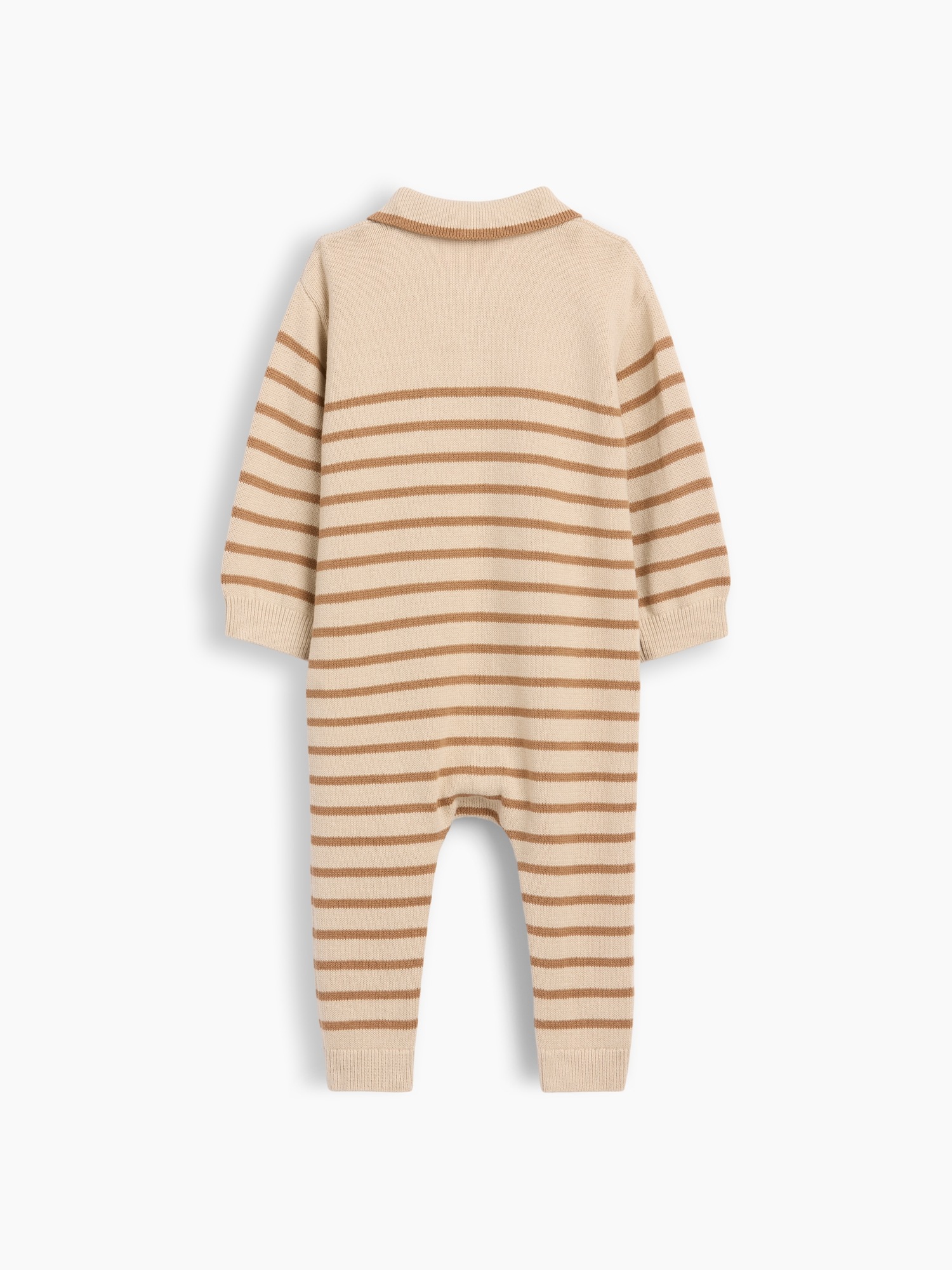 Свитер Gap Stripe Polo Sweater One-Piece для малышей, цвет: Полосатый — фото 2