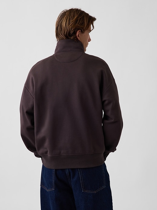 Heavyweight Oversized Quarter-Zip Pullover | Gap