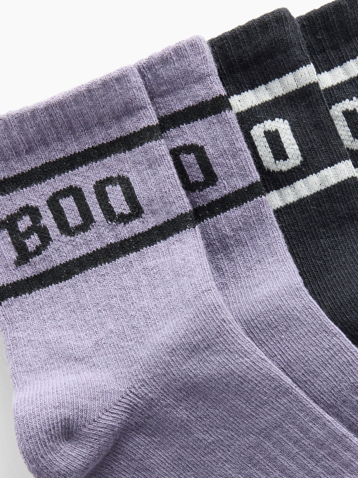 Детские носки Gap Varsity Boo, набор из 2 пар, цвет: Разноцветный — фото 2
