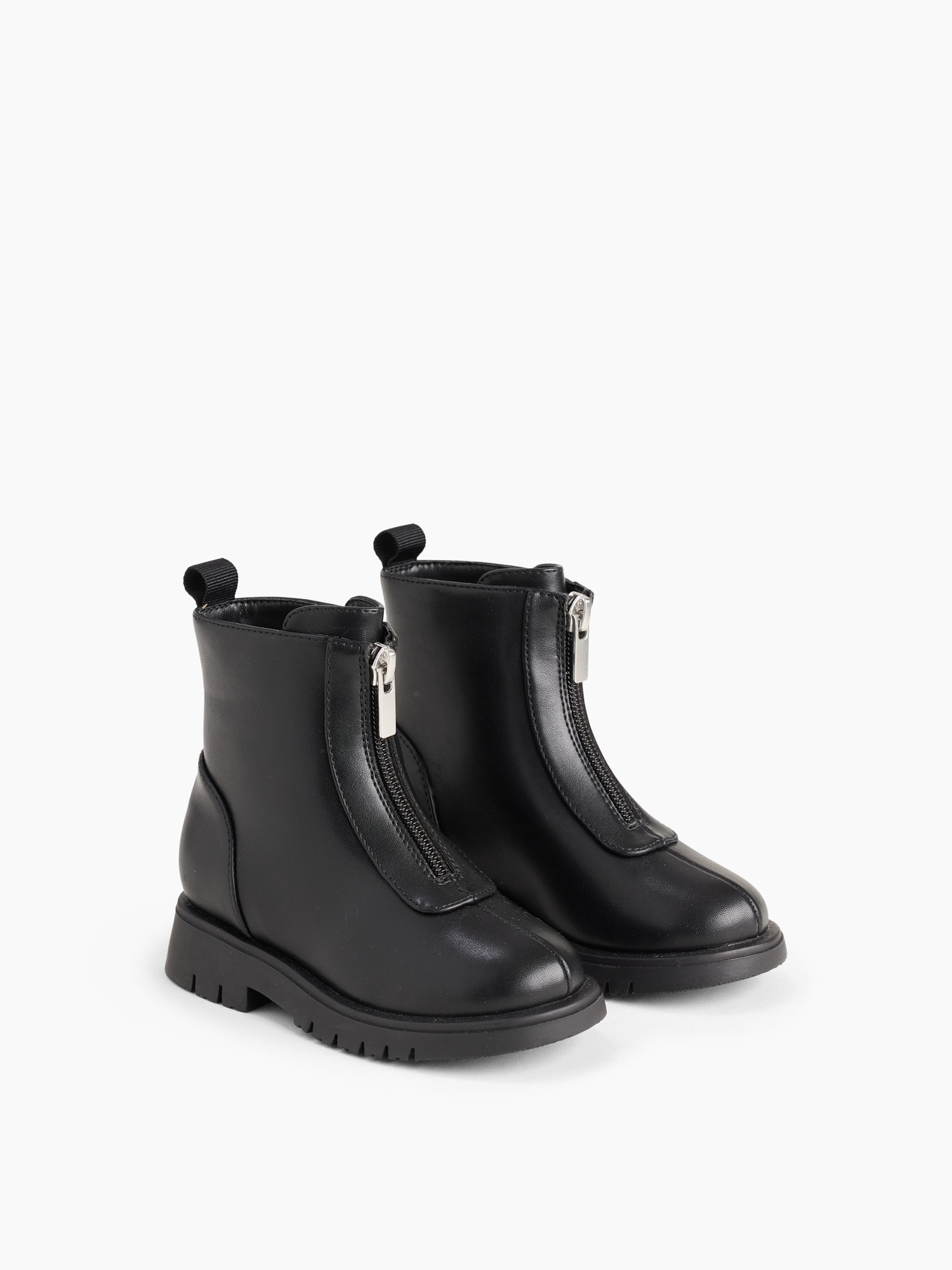 Ботинки Gap Vegan Leather Zip-Front Boots для малышей, цвет: Чёрный — фото 2