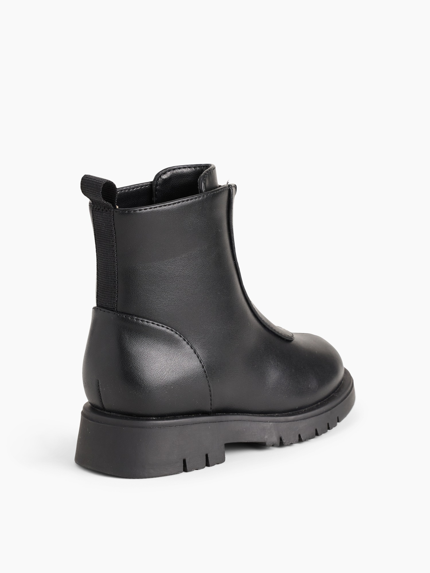 Ботинки Gap Vegan Leather Zip-Front Boots для малышей, цвет: Чёрный — фото 3