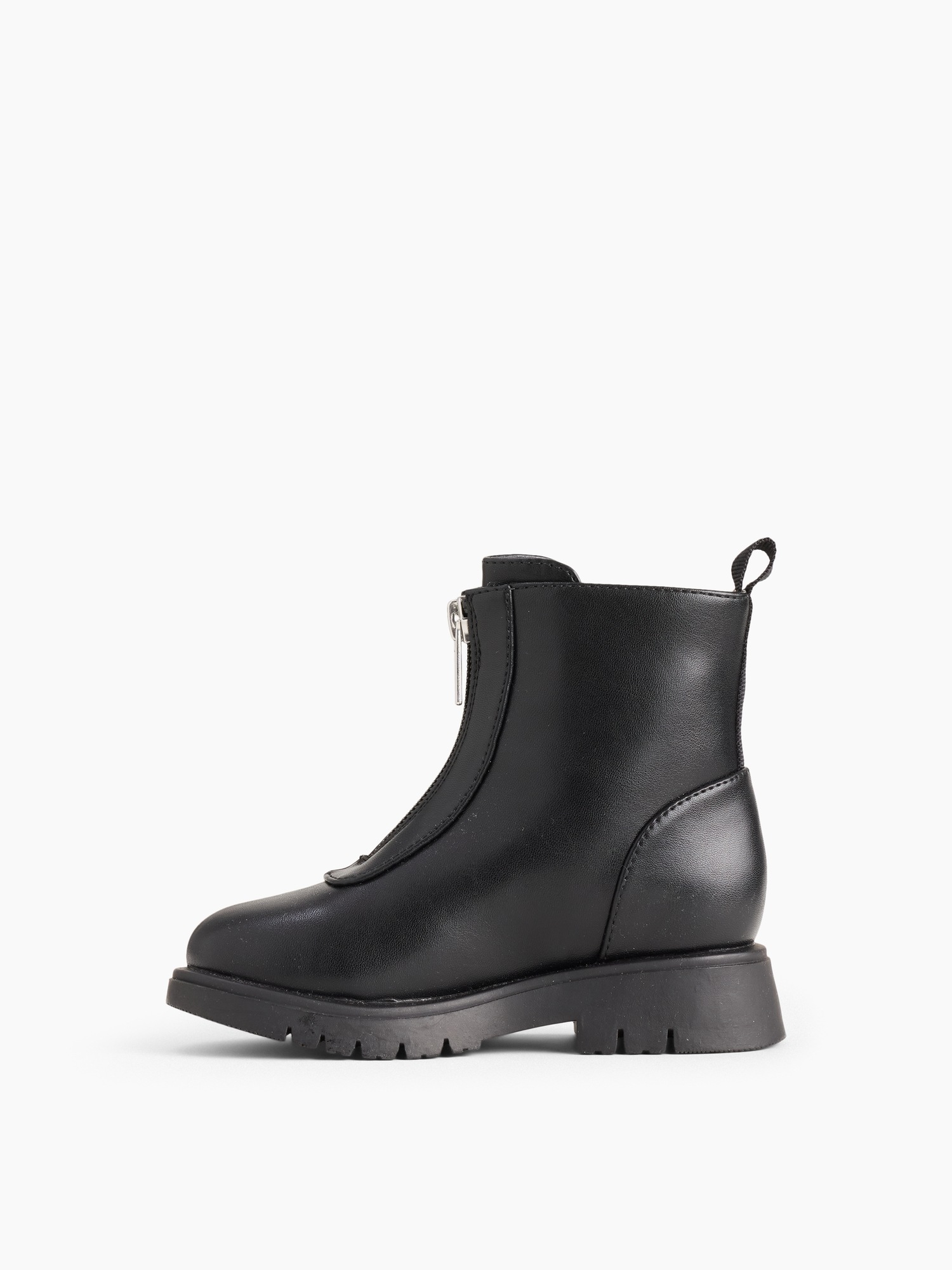 Ботинки Gap Vegan Leather Zip-Front Boots для малышей, цвет: Чёрный — фото 4