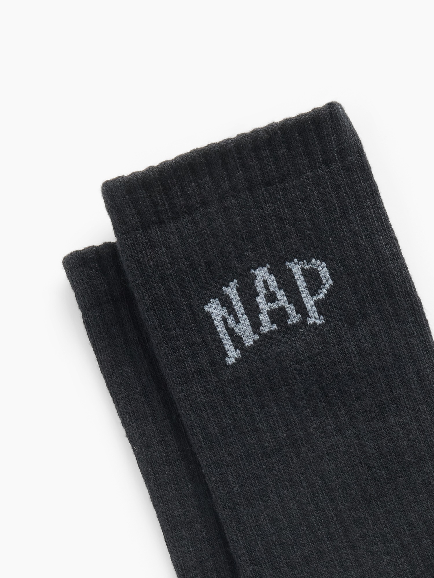 Носки NAP для мужчин, средней высоты, с логотипом — Gap, цвет: Чёрный — фото 2