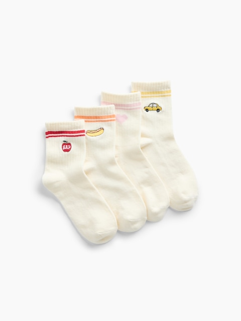 Kids NYC Icon Varsity Crew Socks (4-Pack)