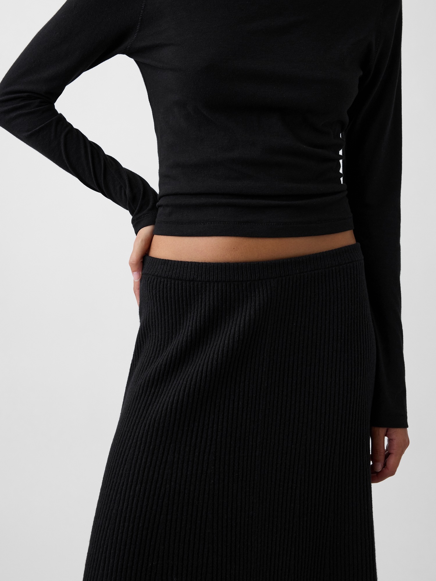 Gap CashSoft Rib Maxi Sweater Skirt — фото 3